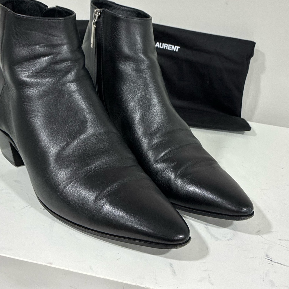 Saint Laurent 40MM Black Ankle boot Size EU 42 USA 9 - Picture 7 of 12